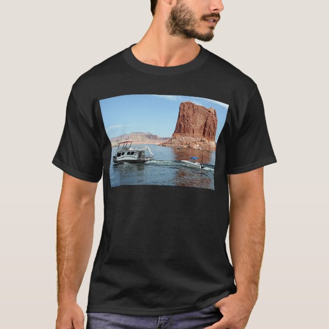 T-shirt Bateau-maison, lac Powell, Etats-Unis (Devant)