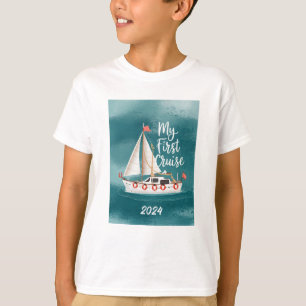 T-shirt Bateau mignon - Ma première croisière - Personnali