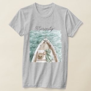 T-shirt Bateau océan calme sérénité