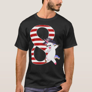 T-shirt Bateau pirate 8e anniversaire Anniversaire Garçon 
