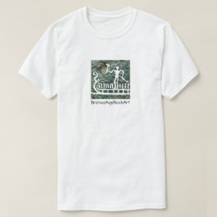 T-shirt Bateau scandinave d'art de roche d'âge du bronze