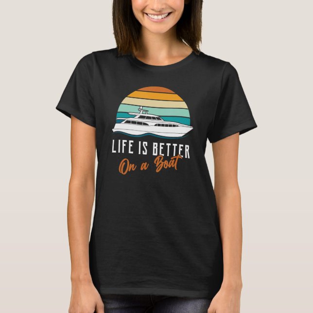 T-shirt Bateau sur un bateau (Devant)