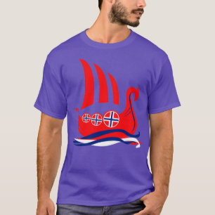 T-shirt Bateau viking Norvège
