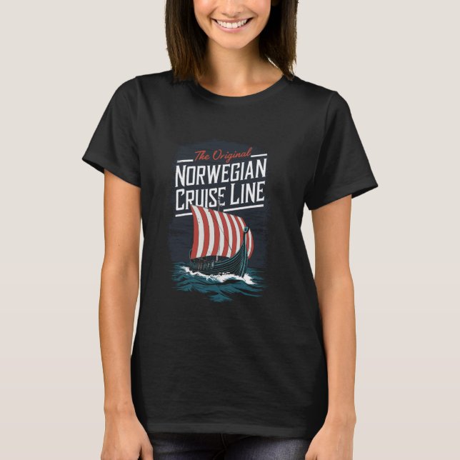 T-shirt Bateau viking Original Norwegian Cruise Line (Devant)