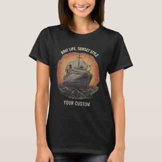 T-shirt Bateau vintage au Sunset