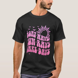 T-shirt Bateau Waves Sun Rays Lake Days Ponton Capitaine B