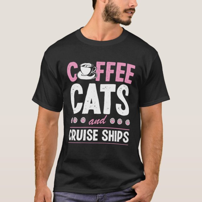 T-shirt Bateaux À Café Et Bateaux De Croisière Vacances En (Devant)