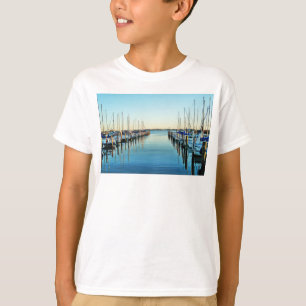 T-shirt Bateaux à la marina par Shirley Taylor