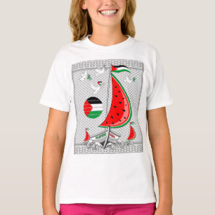 T-shirt Bateaux de la Flottille de la Liberté Mondiale à G