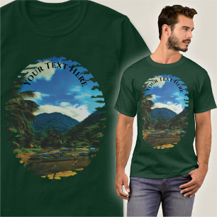 T-shirt Bateaux de pêche de la rivière Mismaloya 0344