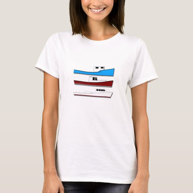 T-shirt Bateaux de pêche professionnelle (Devant)