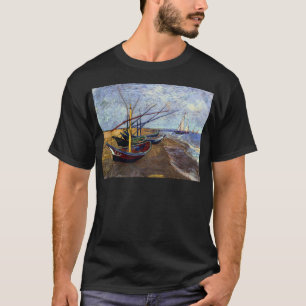T-shirt Bateaux de pêche sur la plage