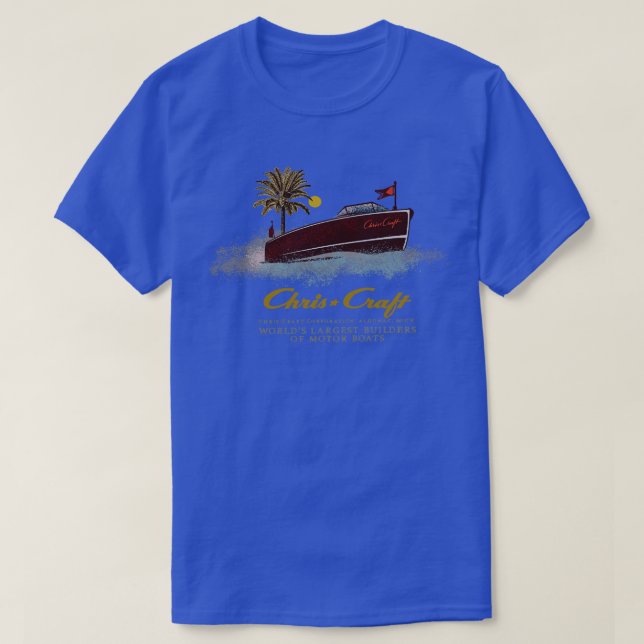 T-shirt Bateaux vintages Chris Craft (Design devant)