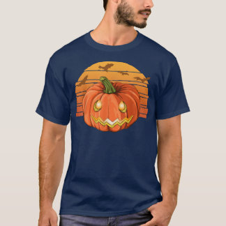 T-shirt Bateaux volants Retro Jack-o'-lantern Halloween Éf
