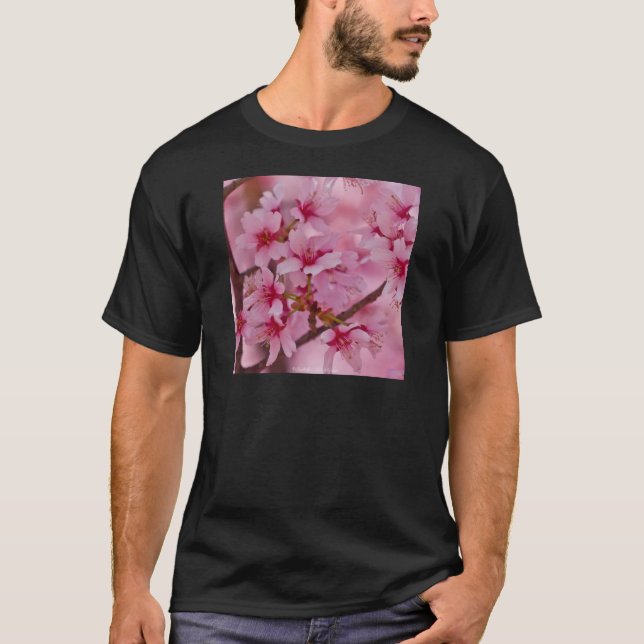 T-shirt Bathed in Pink Japanese Cherry (Devant)