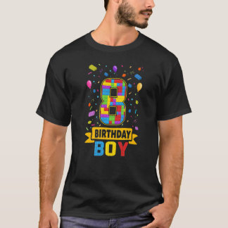 T-shirt Bâtiment 8 Ans Bâtiments 8e Anniversaire Garçon Ma