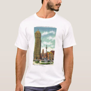 T-shirt Bâtiment de banque de liberté, ville hôtel