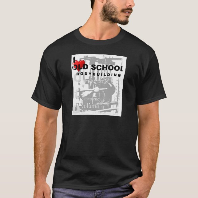 T-shirt Bâtiment de la vieille école sport pop art (Devant)