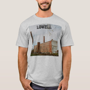T-shirt Bâtiment du centre commercial Lowell Massachusetts