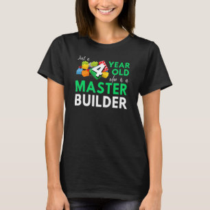 T-shirt Bâtiment Maître Bâtiment Mignonne Bâtiment 4e anni