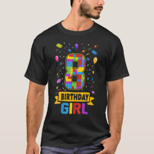 T-shirt Bâtiments 8 Ans Bâtiments 8e Anniversaire Jeune Fi