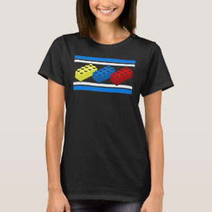 T-shirt Bâtir des briques Blocs Maître Constructeur Ingéni