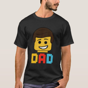 T-shirt Bâtir des briques Blocs Papa Master Builder Famill