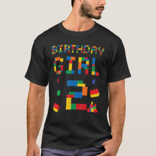 T-shirt Bâtir l'édifice Anniversaire fille à deux ans