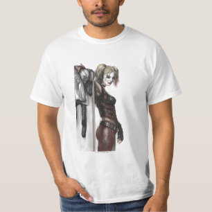 T-shirt Batman Arkham City Harley Quinn Illustration