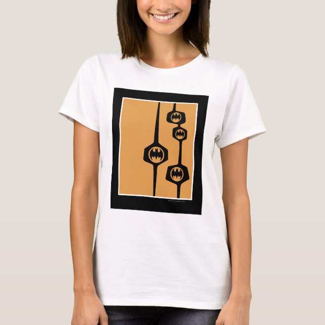 T-shirt Batman Black Orange Frame (Devant)