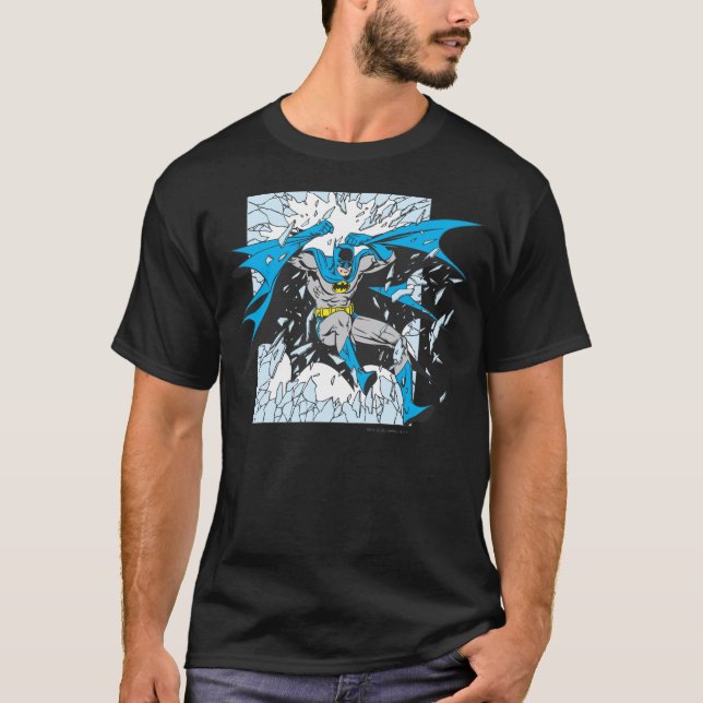T-shirt Batman Brûle À Travers Le Verre (Devant)
