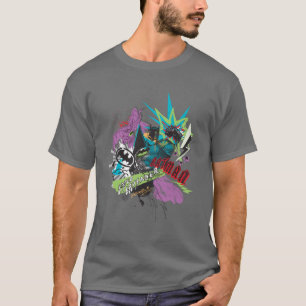 T-shirt Batman Caped Crusader Neon Collage