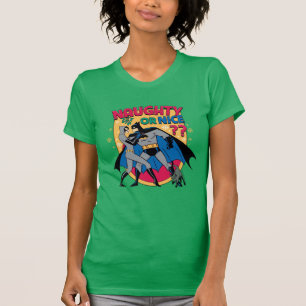 T-shirt Batman   Catwoman Under Mistletoe Naughty Or Nice