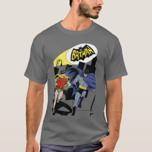 T-shirt Batman Classique Vintage Batman Robin Comic Spotli
