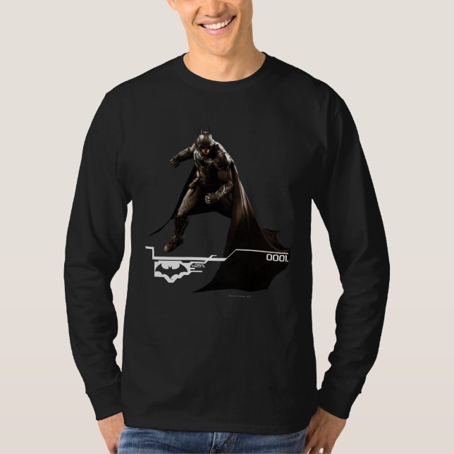 T-shirt Batman Debout Avec Cape (Devant)