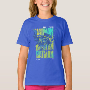 T-shirt Batman Électrique Qui Traverse La Typographie