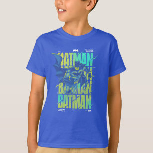 T-shirt Batman Électrique Qui Traverse La Typographie