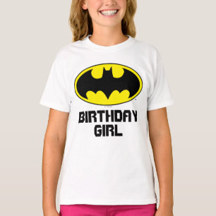 T-shirt Batman   Fille d'anniversaire - Nom et âge