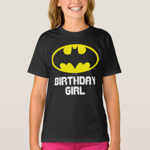 T-shirt Batman   Fille d'anniversaire - Nom et âge