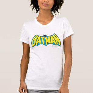 T-shirt Batman Logo Vintage bleu jaune