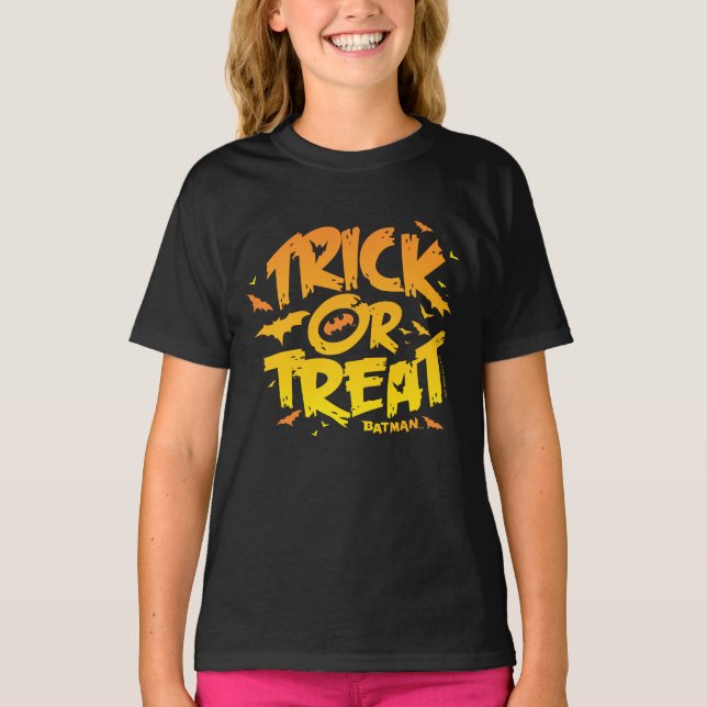T-shirt Batman | Tricoter ou traiter (Devant)