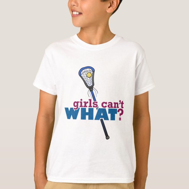 T-shirt Bâton de crosse bleu (Devant)