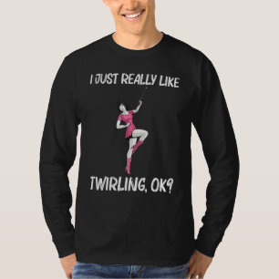 T-shirt Bâton de majorette cool pour femmes Filles Twirler