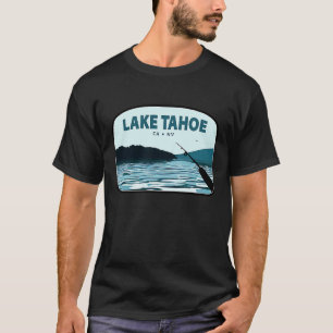 T-shirt Bâton de pêche du lac Tahoe