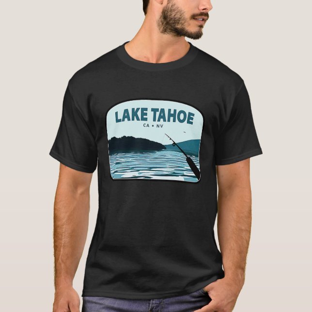 T-shirt Bâton de pêche du lac Tahoe (Devant)