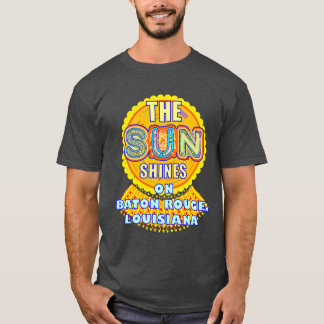 T-shirt Baton Rouge Soleil Brille Soleil Arural Surdimensi