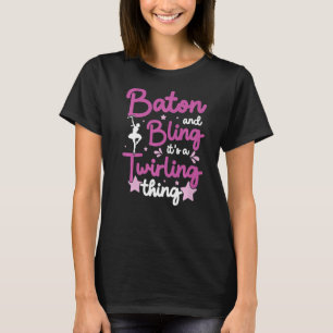 T-shirt Baton Twirler Twirling Baton Majorette