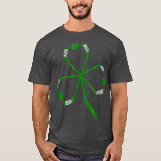 T-shirt Bâtons de hockey sur glace de la Saint Patrick Sha
