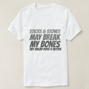 T-shirt Bâtons et pierres de rugby