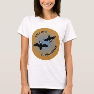 T-shirt Bats d'Halloween bleu orange
